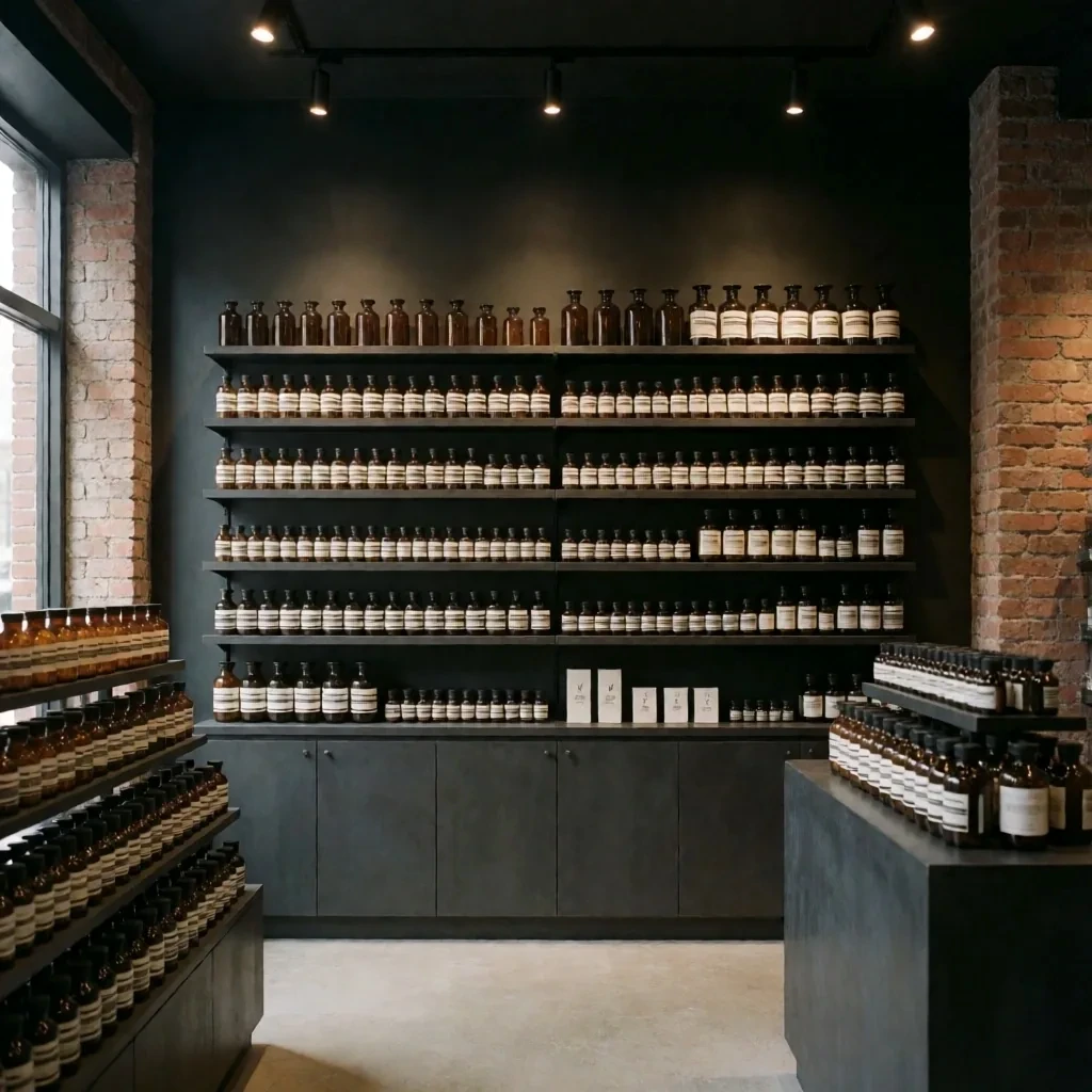 Novapka Botanicals shop interior on Colmore Row, Birmingham