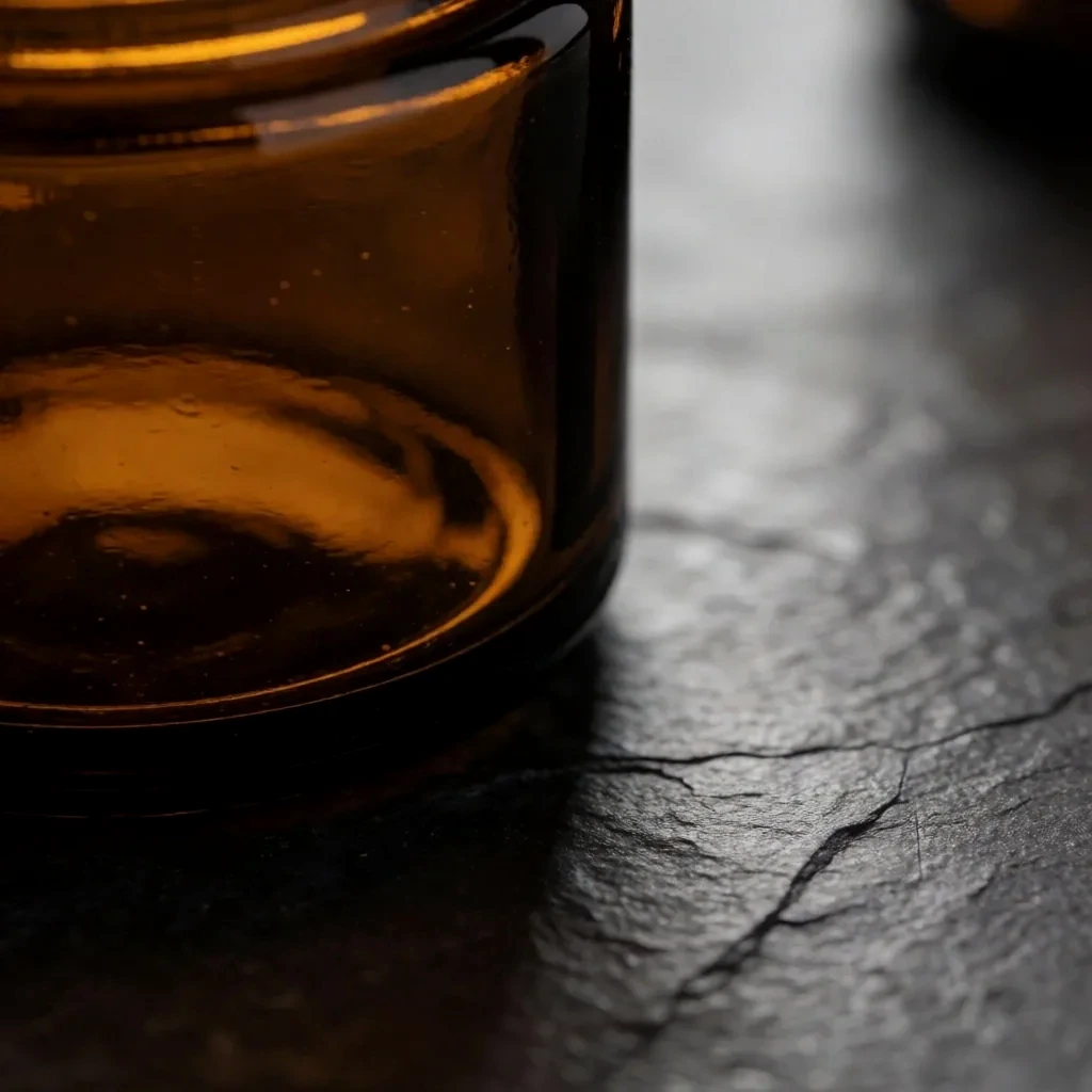 Novapka Botanicals supplement bottles on a matte graphite surface