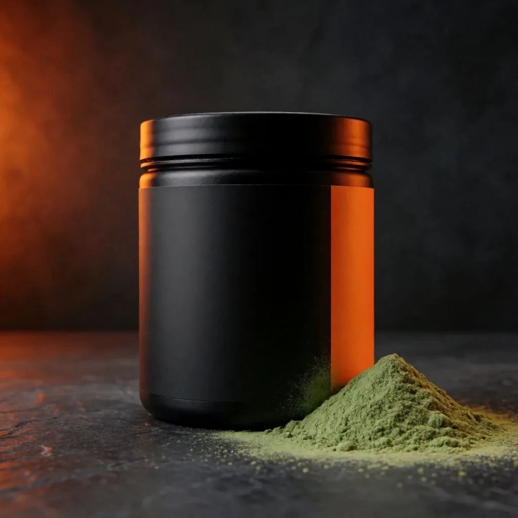 Novapka Botanicals Spirulina Greens powder tub