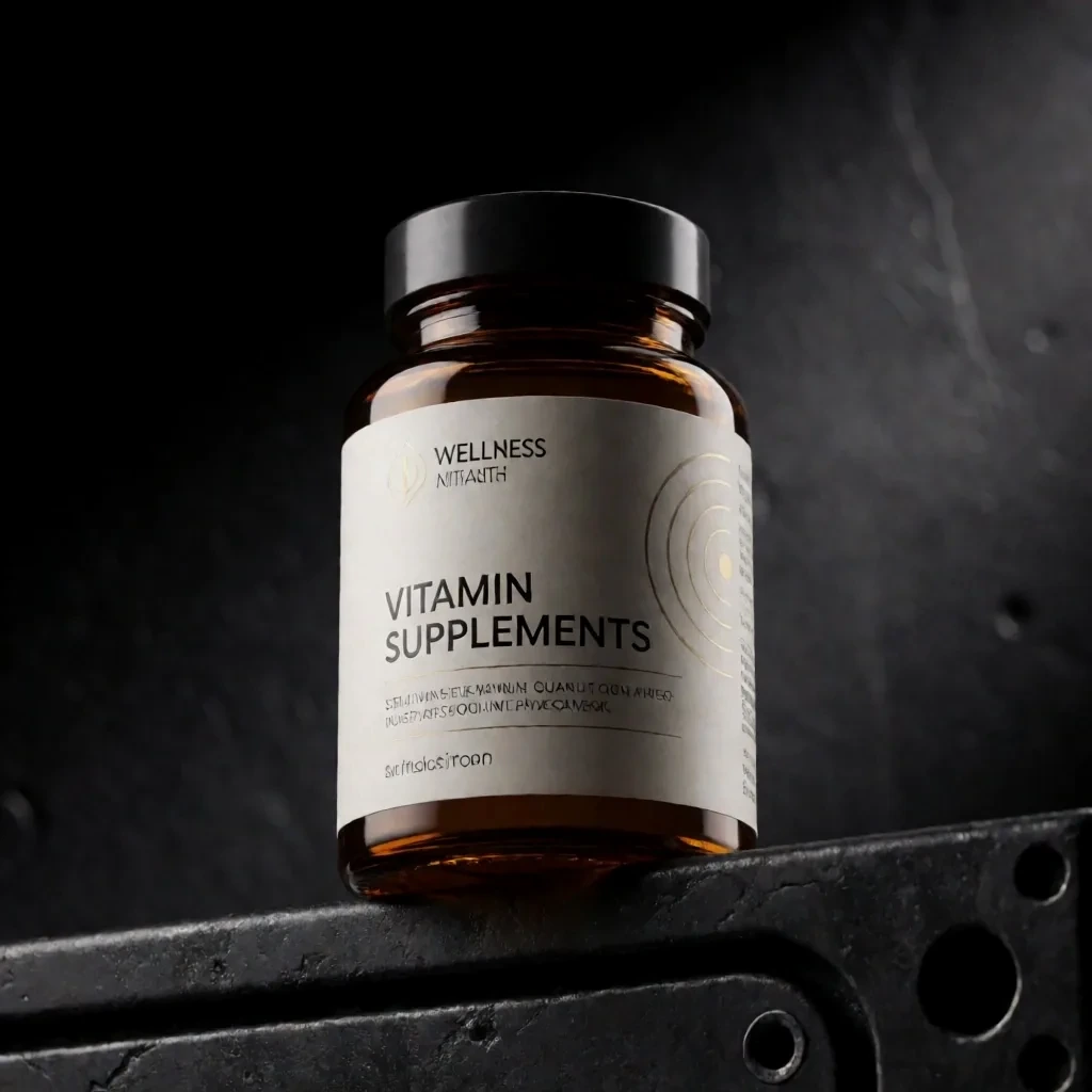 Novapka Botanicals supplement bottles on a graphite plinth